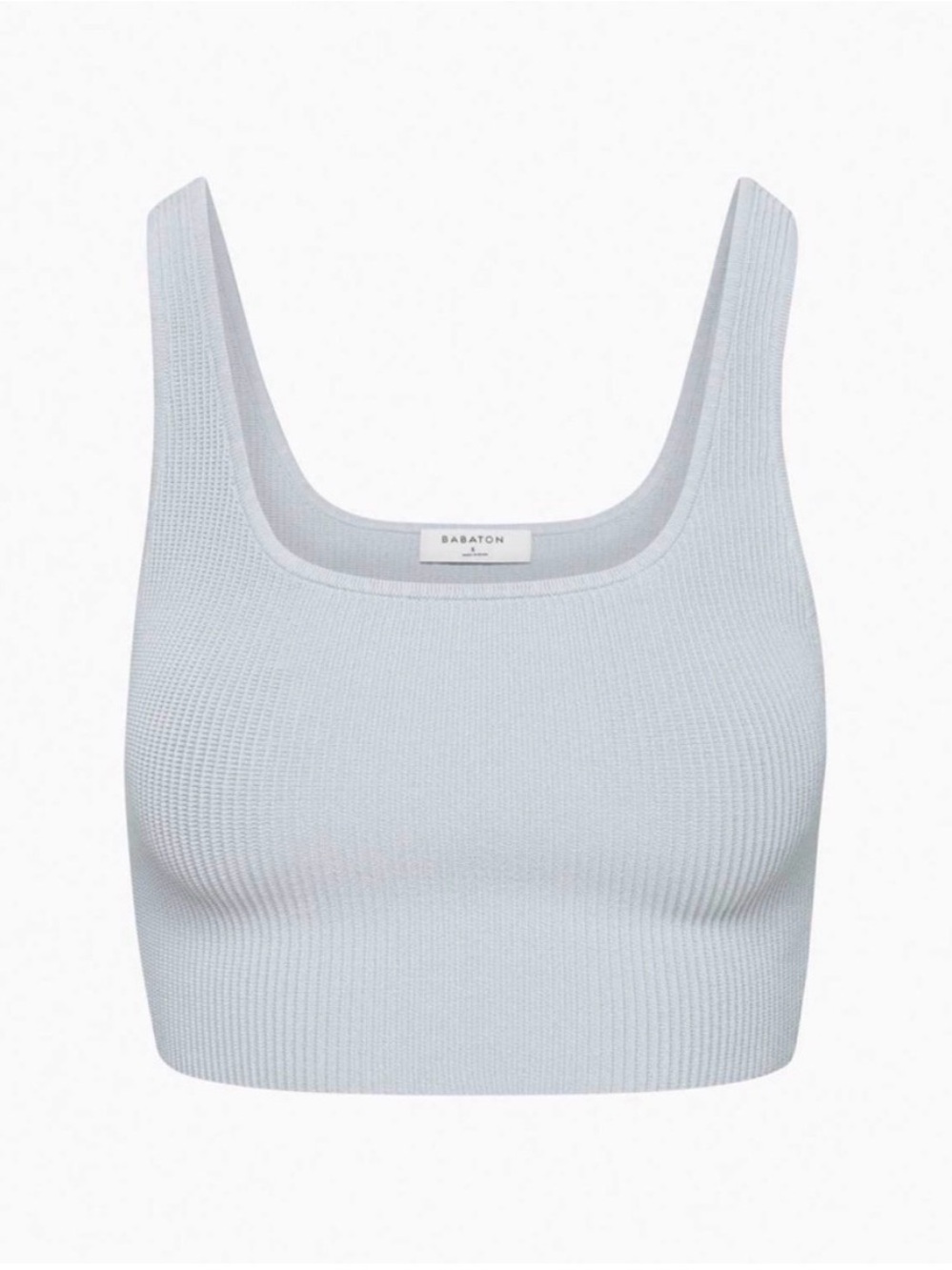 Aritzia Babaton Sculpt Knit Squareneck Cropped Tank